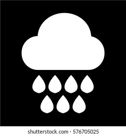 Cloud rain icon