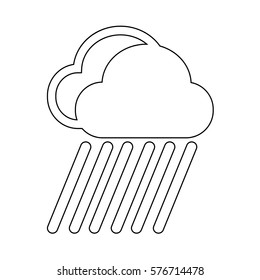 Cloud rain icon