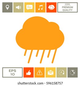 Cloud rain icon
