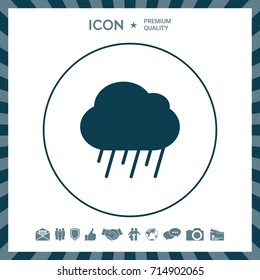 Cloud rain icon