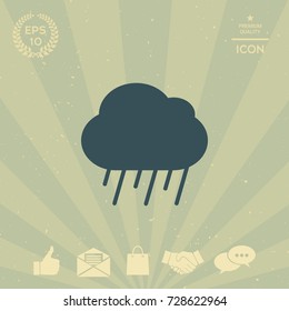 Cloud rain icon