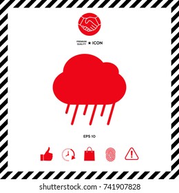 Cloud rain icon