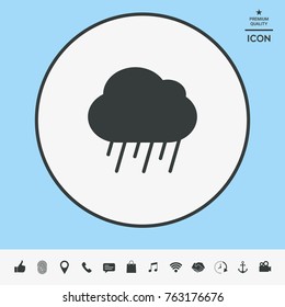Cloud rain icon