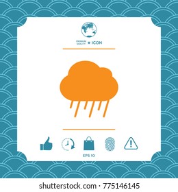 Cloud rain icon