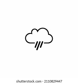 Cloud and rain icon design vector