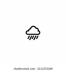 Cloud and rain icon design vector