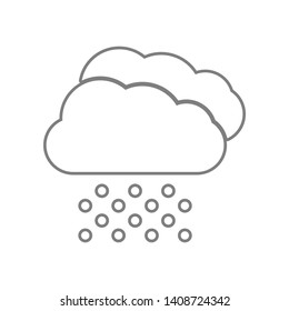 cloud rain icon. Element of web for mobile concept and web apps icon. Outline, thin line icon for website design and development, app development