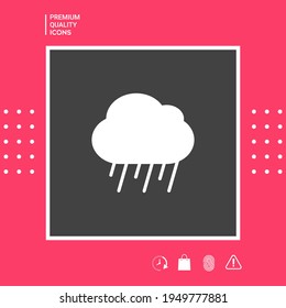 Cloud rain icon. Element for your design