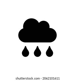 cloud rain Icon. Flat style design isolated on white background. Vector illustration