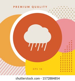 Cloud rain icon. Graphic elements for your design