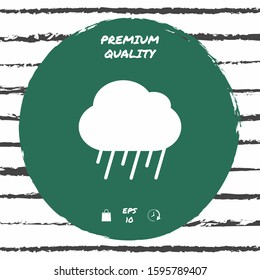 Cloud rain icon. Graphic elements for your design