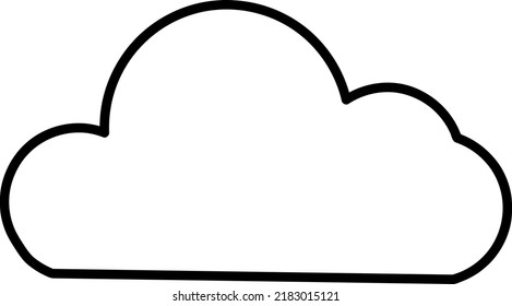 Cloud Rain Icon Illustration On White Background..eps
