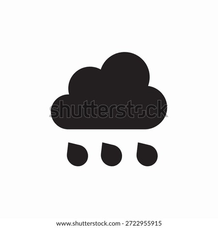 cloud rain icon sign vector