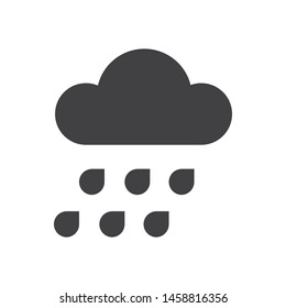 cloud rain icon simple design 