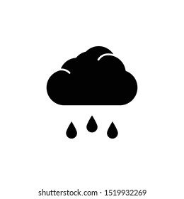 Cloud, rain icon. Simple glyph, flat vector of autumn icons for ui and ux, website or mobile application