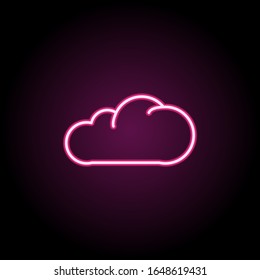 Cloud with rain icon. Simple thin line, outline vector of web icons for ui and ux, website or mobile application