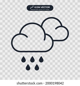 Cloud-Regen-Symbol-Vorlage für Grafik- und Webdesign-Kollektion, Vektorgrafik
