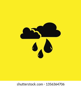 cloud rain icon vector
