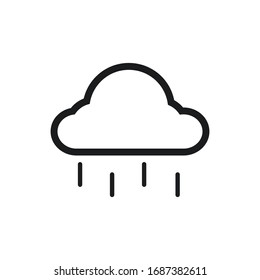 cloud rain icon vector design symbol