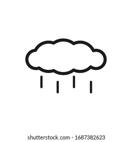 cloud rain icon vector design symbol