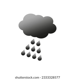 Cloud rain icon. Vector illustration. EPS 10.