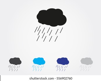 Cloud, Rain, Icon, Vector Illustration Eps10