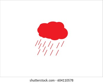 cloud, rain, icon, vector illustration eps10