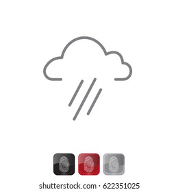 cloud rain icon. vector illustration