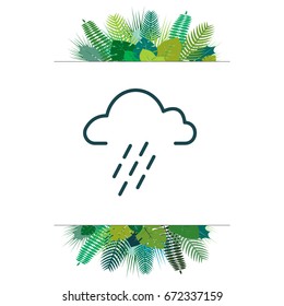 cloud rain icon. vector illustration