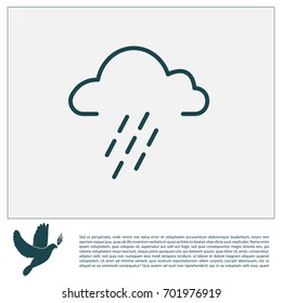 cloud rain icon. vector illustration