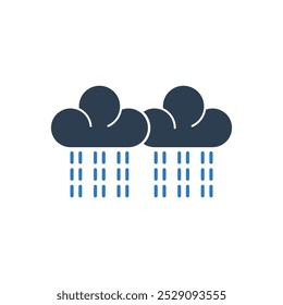 Cloud Rain Icon - Icono de Previsión de Clima