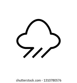 Cloud and rain icon. Weather sign