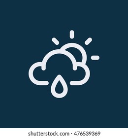 Cloud rain icon,weather vector icon