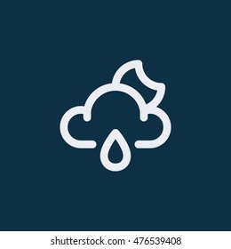 Cloud rain icon,weather vector icon
