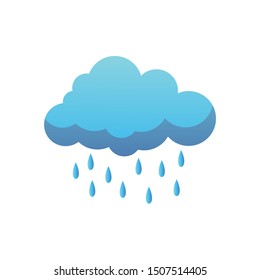 Cloud Rain Illustration Clipart Vector Stock Vector (Royalty Free ...