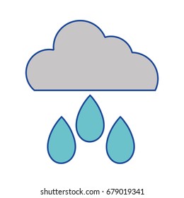 cloud with rain and natural weather