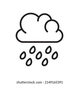 Cloud Rain Rainy Icon Logo Design Stock Vector (Royalty Free ...