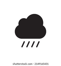 Cloud Rain, Rainy Icon Logo Design Vector Template Ilustración