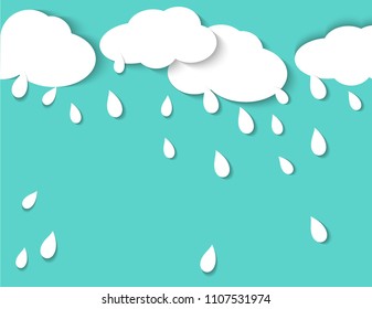 Cloud rain with shadow