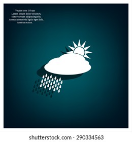 cloud with rain and sun
