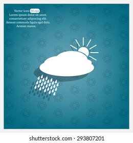 cloud with rain and sun