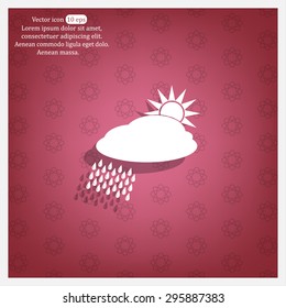 cloud with rain and sun