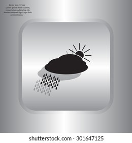 cloud with rain and sun
