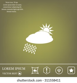 cloud with rain and sun