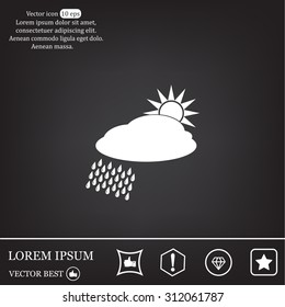 cloud with rain and sun