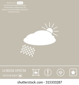 cloud with rain and sun