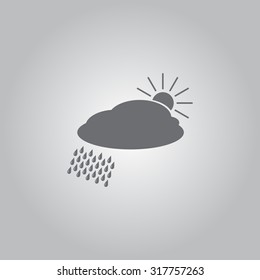 cloud with rain and sun