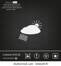 cloud with rain and sun