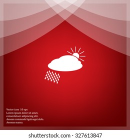 cloud with rain and sun