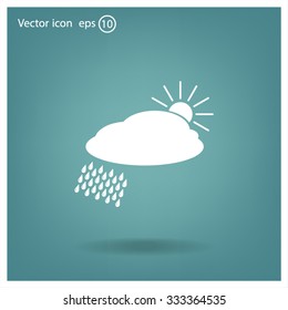 cloud with rain and sun